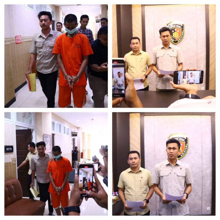 Polres Gresik Berhasil Tangkap Pelaku Asusila Sesama Jenis Anak di Bawah Umur